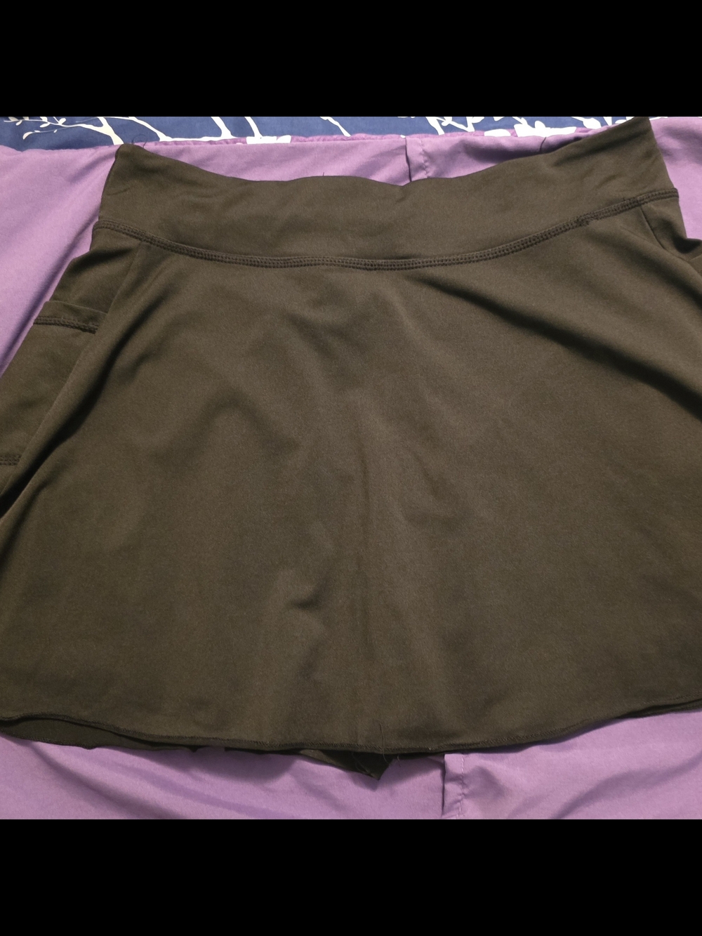 India Boutique Black Active Skort